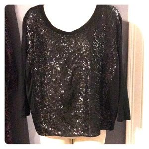 Barneys black sequin